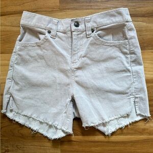 Aerie Corduroy Stretch High Waist Frayed Hem Shorts, Size XXS
